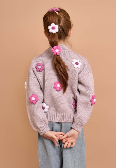 Кардиган с цветами